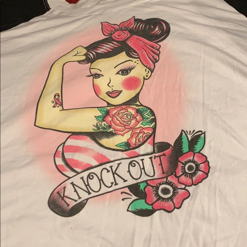 💖Torrid💖 Breast Cancer Raglan long sleeve T 5X